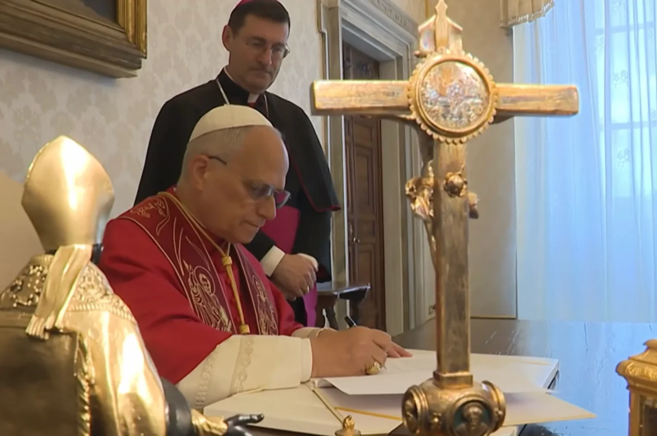 pope leo xiv signs magnifica humanitas