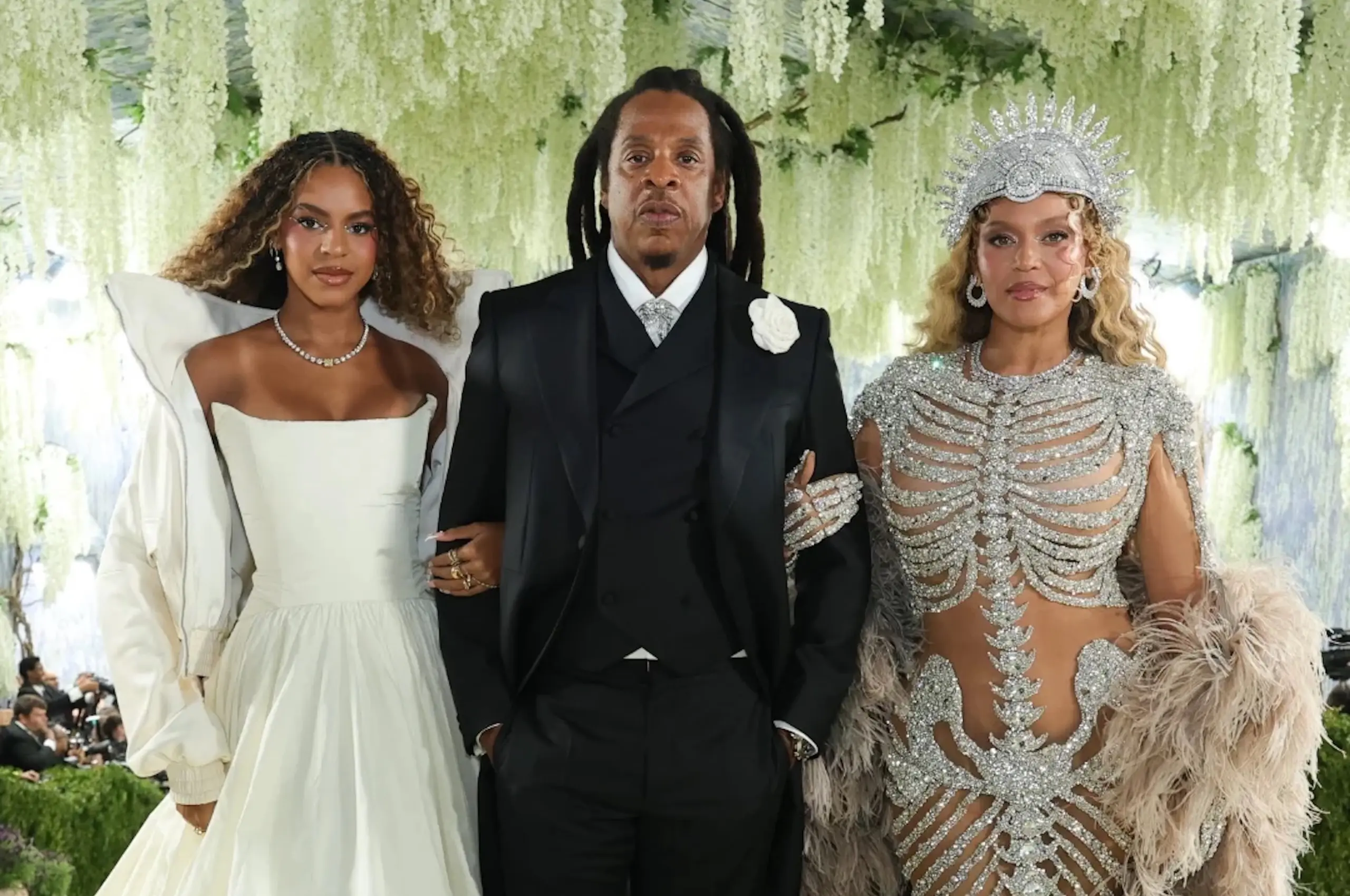 Blue Ivy, Jay-Z, and Beyoncé at the 2026 Met Gala.