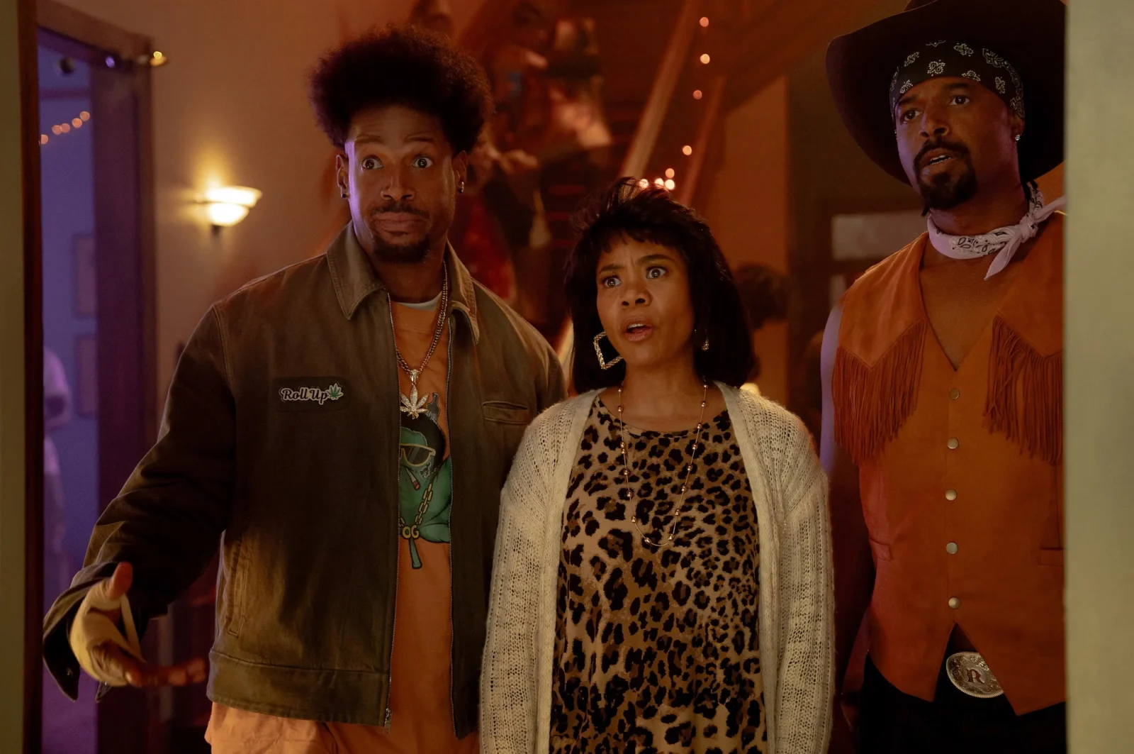 Marlon Wayans, Regina Hall, and Shawn Wayans in Scary Movie (2026). Screenshot from HBO Max/Official Website