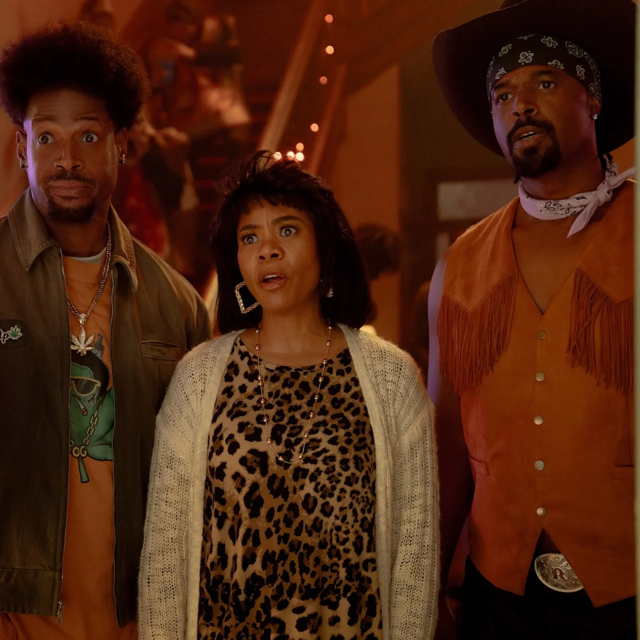 Marlon Wayans, Regina Hall, and Shawn Wayans in Scary Movie (2026). Screenshot from HBO Max/Official Website