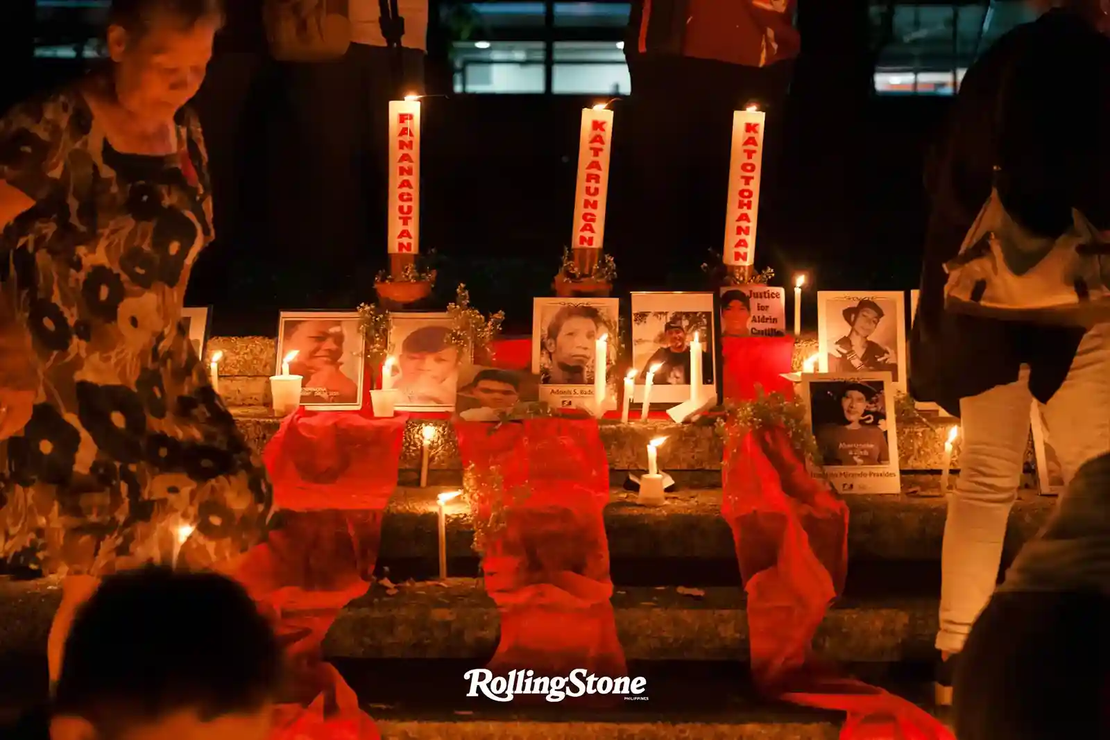 candle light cremony for victims of the philippine drug war in bantayong ng mga bayani quezon city
