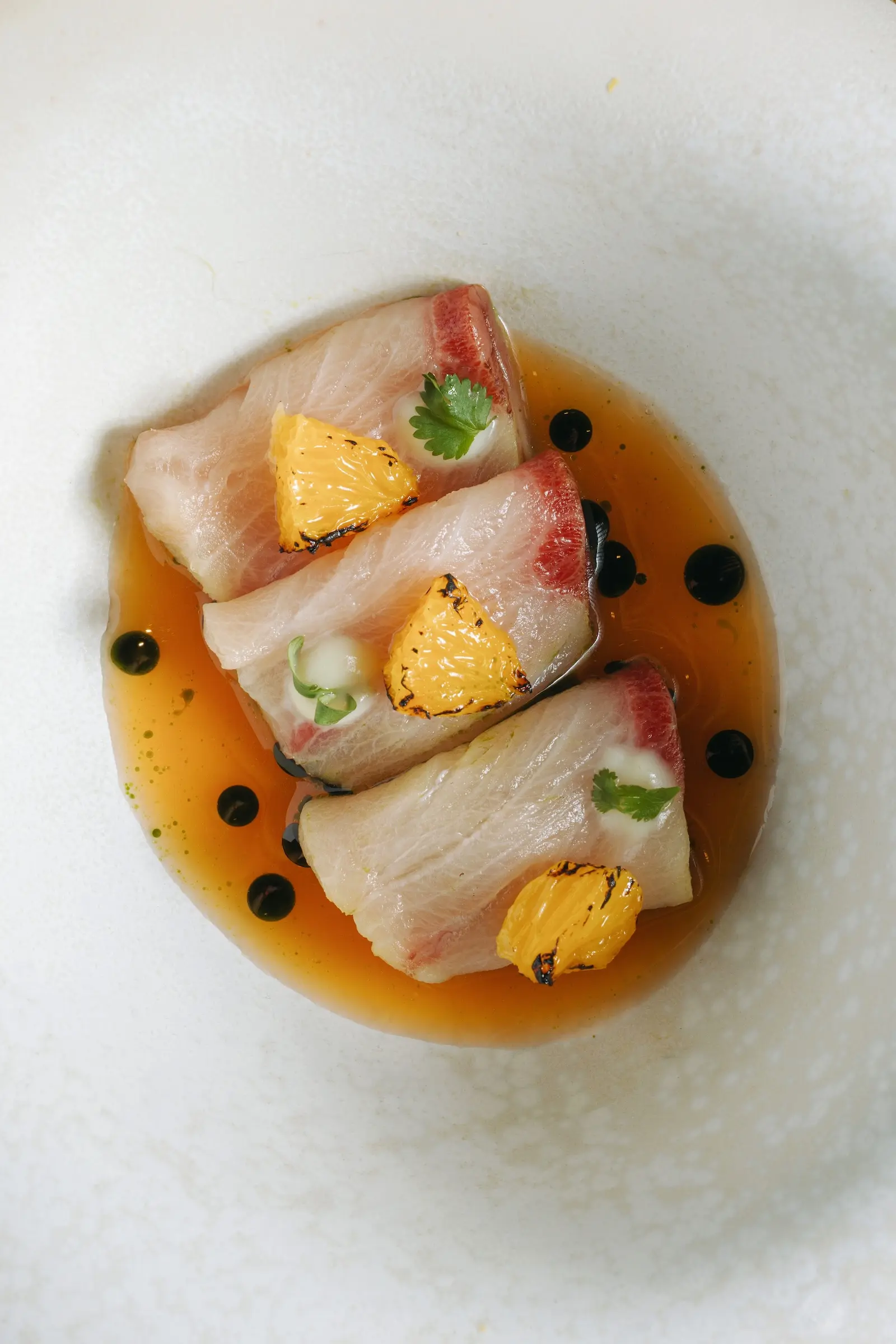 hamachi kobujime tiradito from uma nota manila