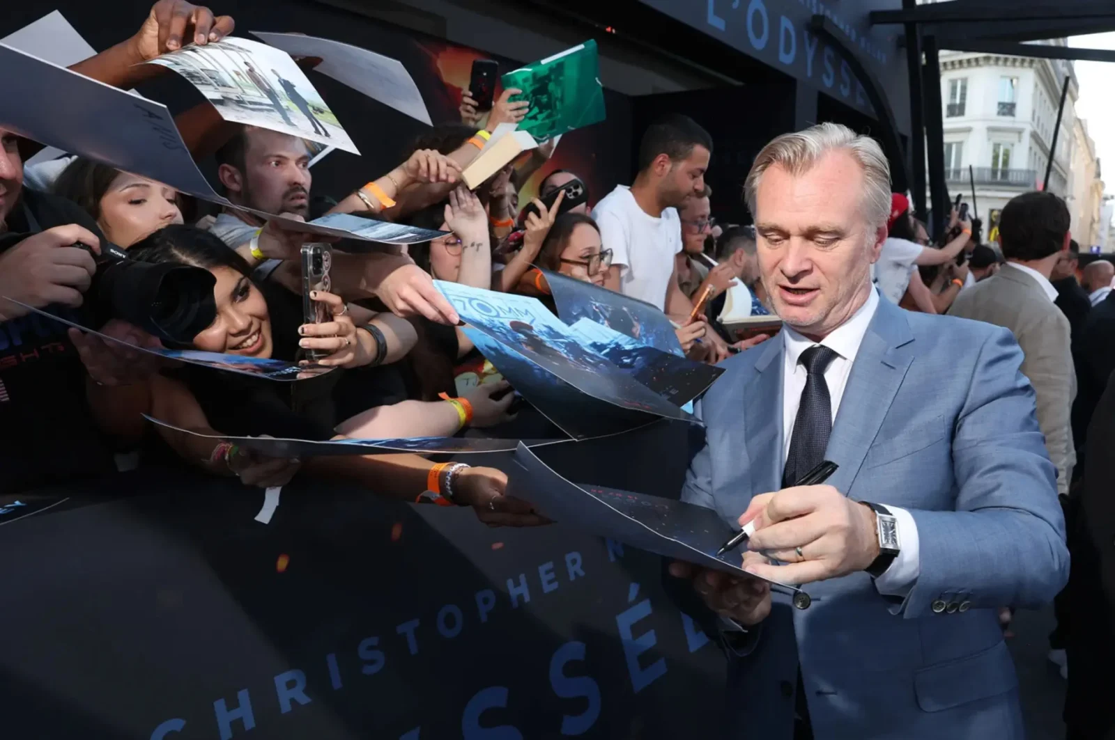 christopher nolan the odyssey premiere paris