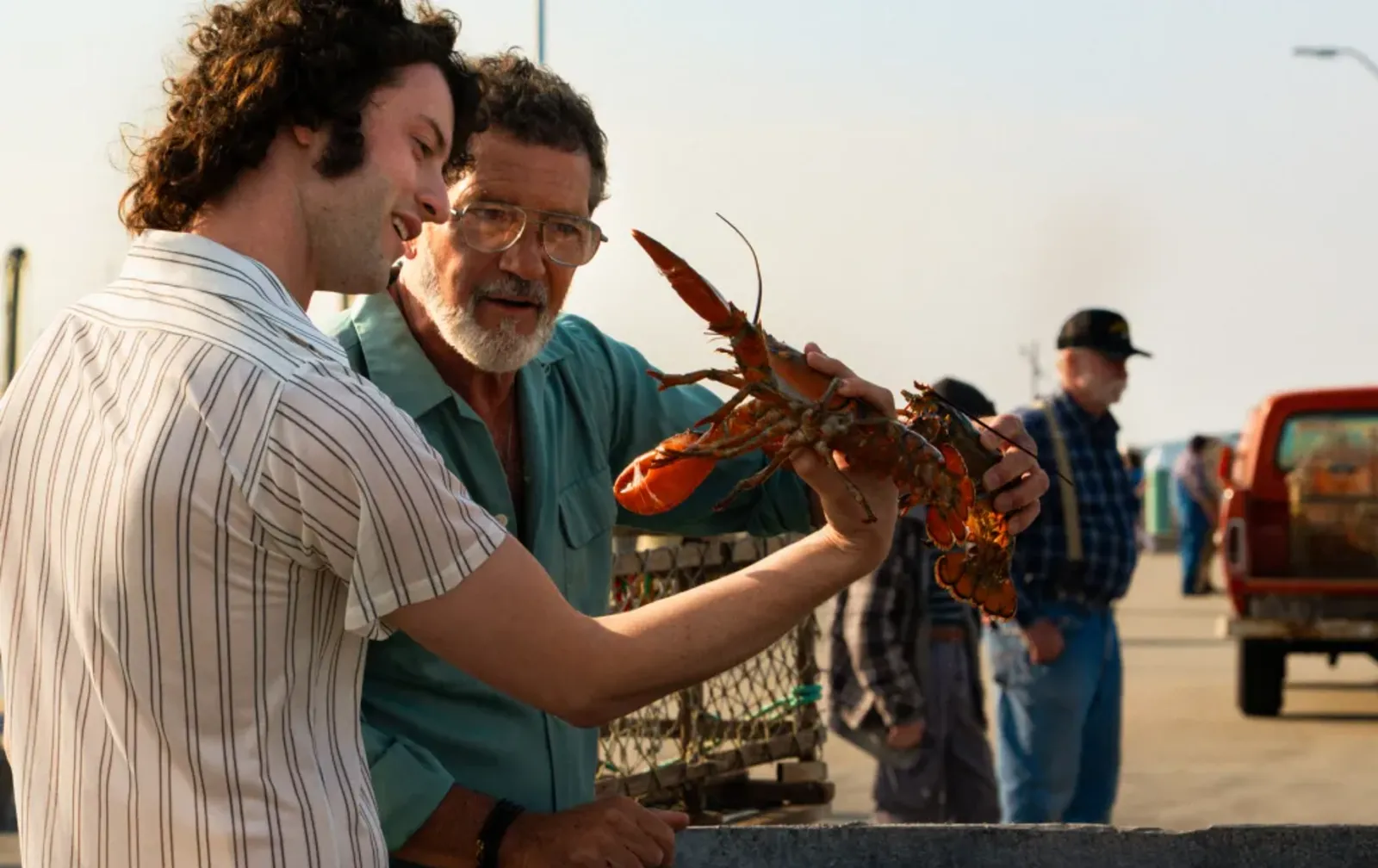 dominic sessa and antonio banderas in tony