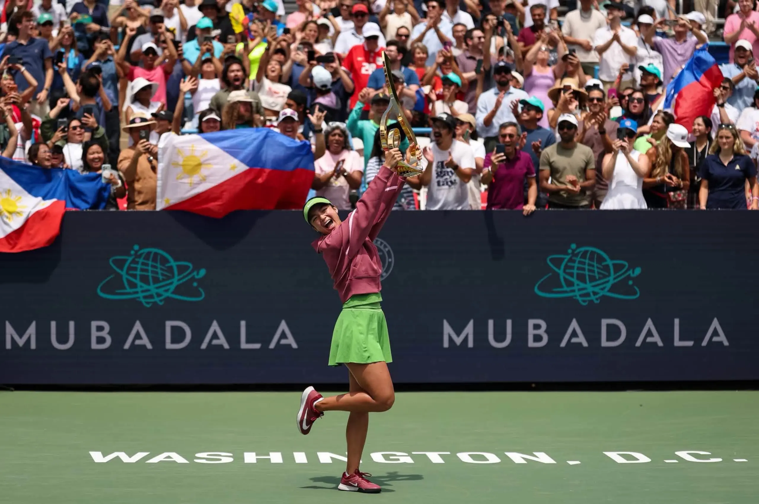 alex eala winning the mubadala dc open