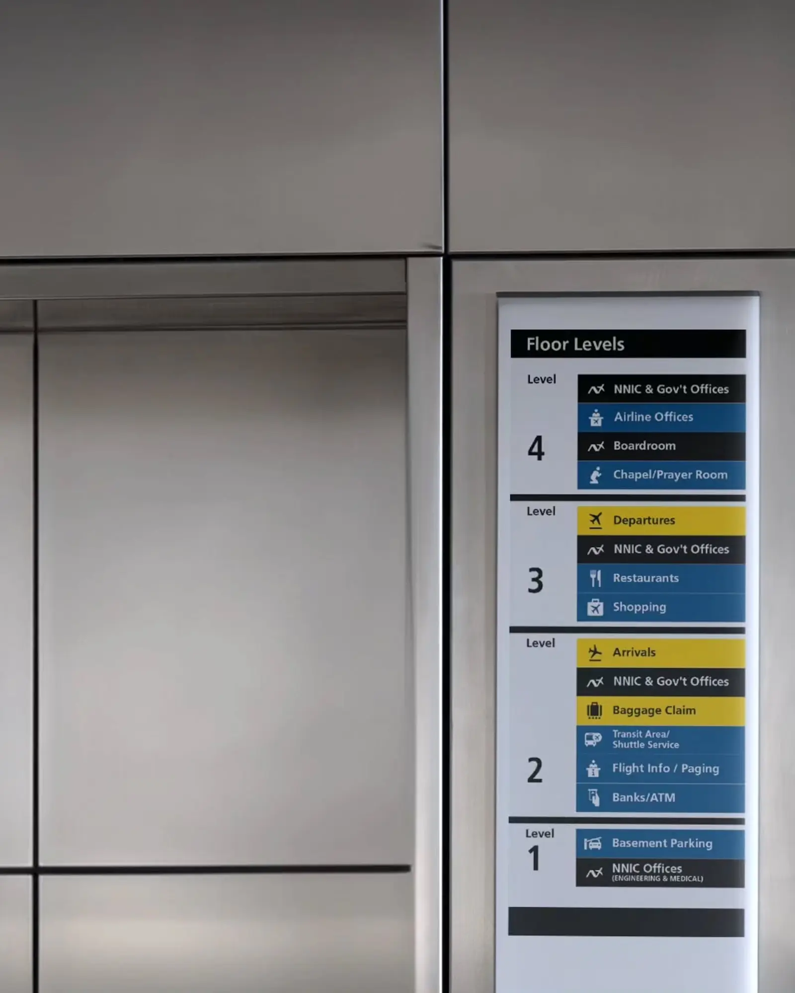 naia terminal 3 elevator wayfinder inksurge