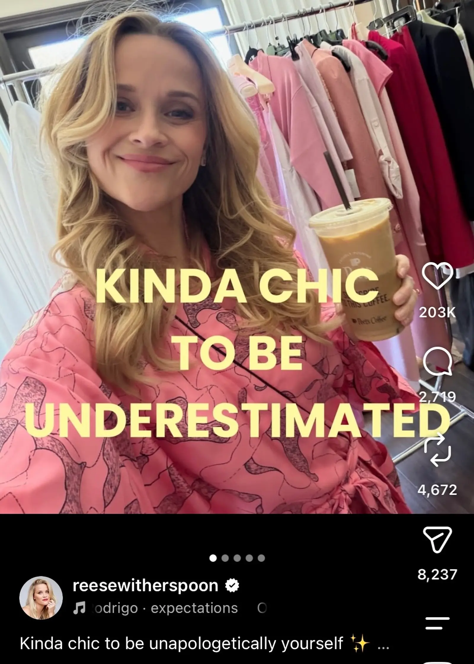 reese witherspoon instagram post 