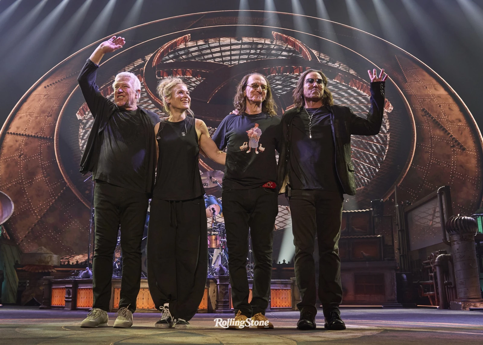 Alex Lifeson, Anika Nilles, Geddy Lee, Loren Gold