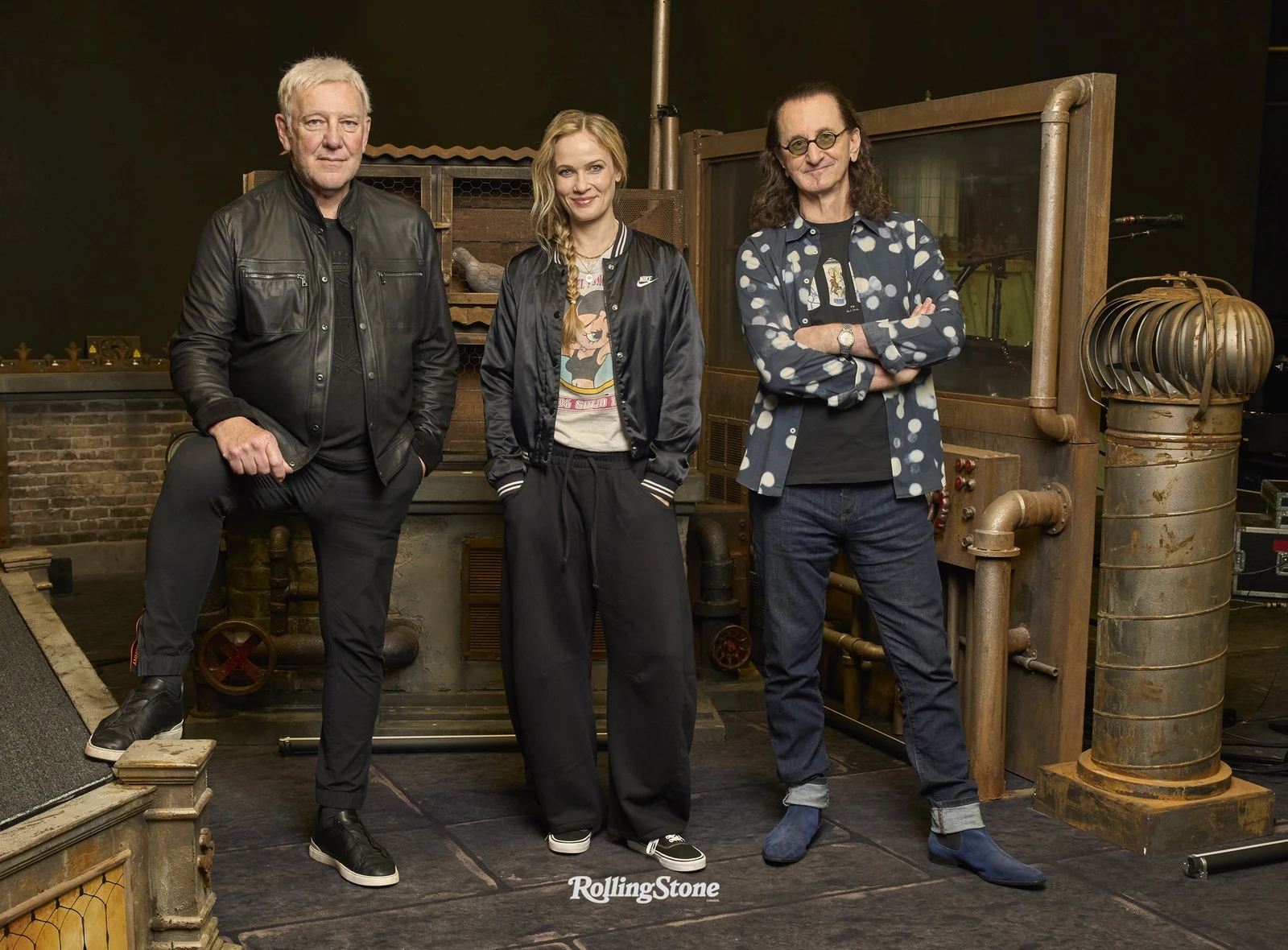 Alex Lifeson, Anika Nilles, Geddy Lee
