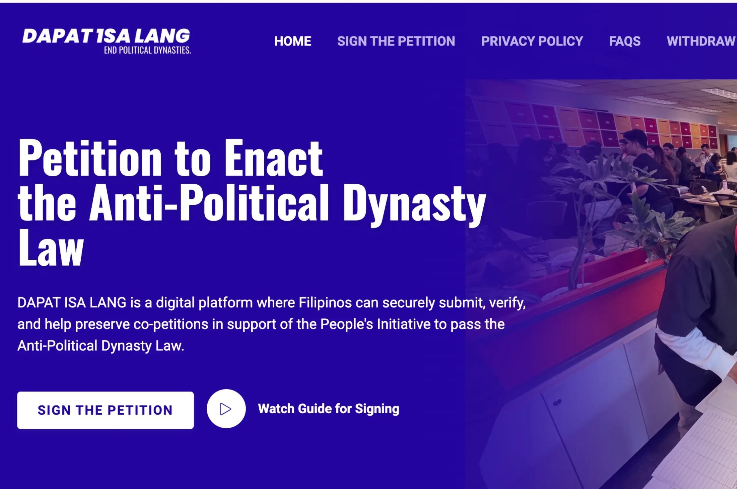 dapat isa lang website