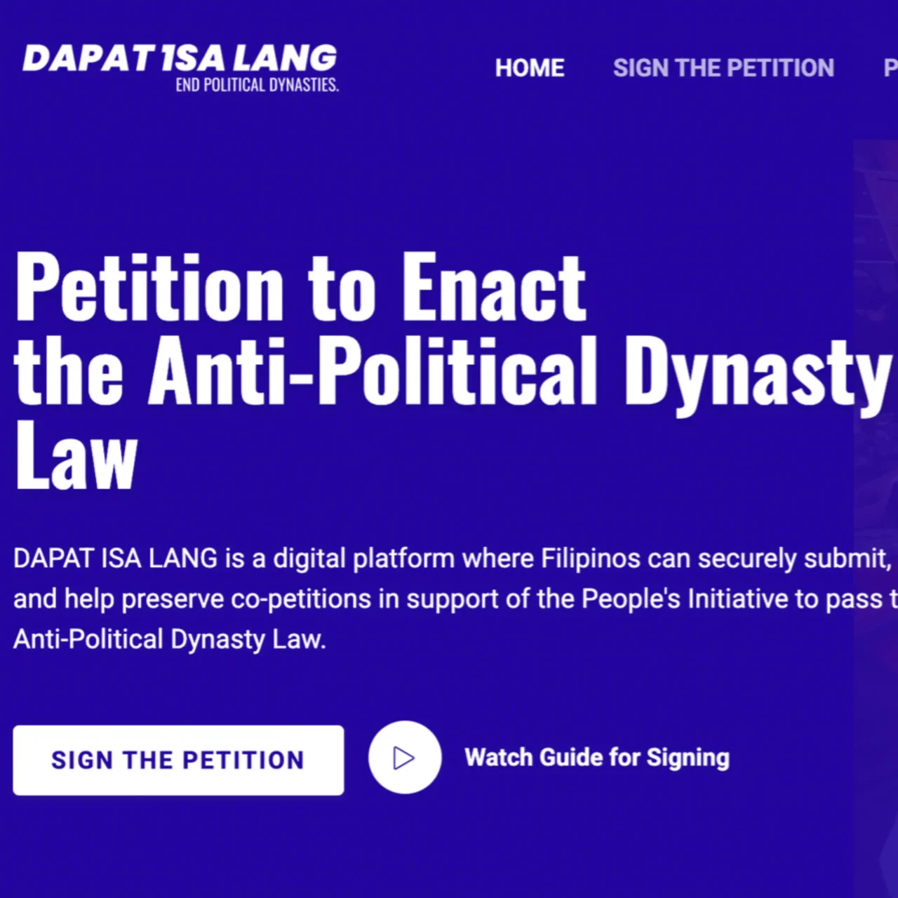dapat isa lang website